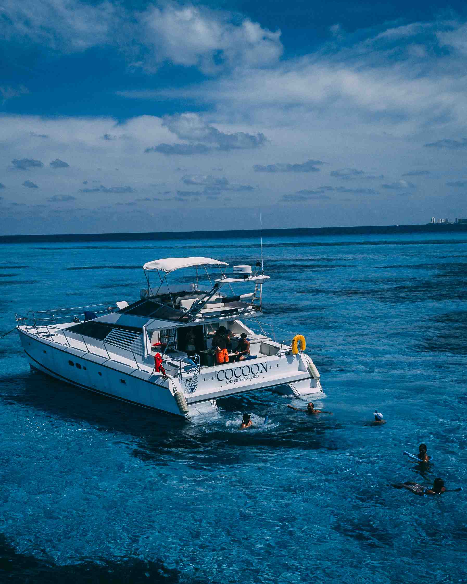 enjoy the day avoiding massive tourism boat rentals Quintana Roo cancun Quintana Roo  Jenatot marine Jeantot Euphorie 1995 40 