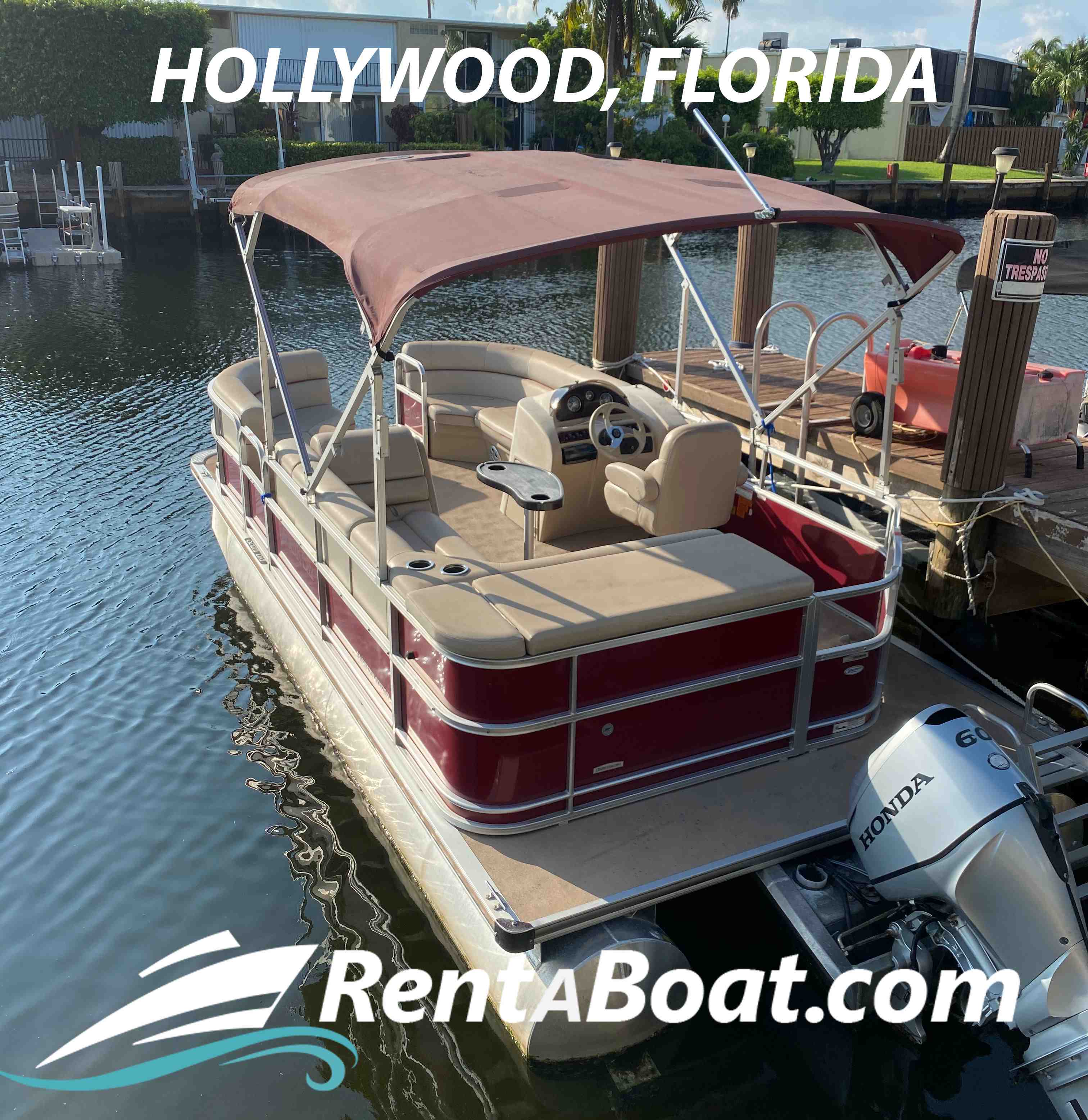  boat rentals Florida HOLLYWOOD Florida  Pontoon Pontoon 18 feet 2016 18 