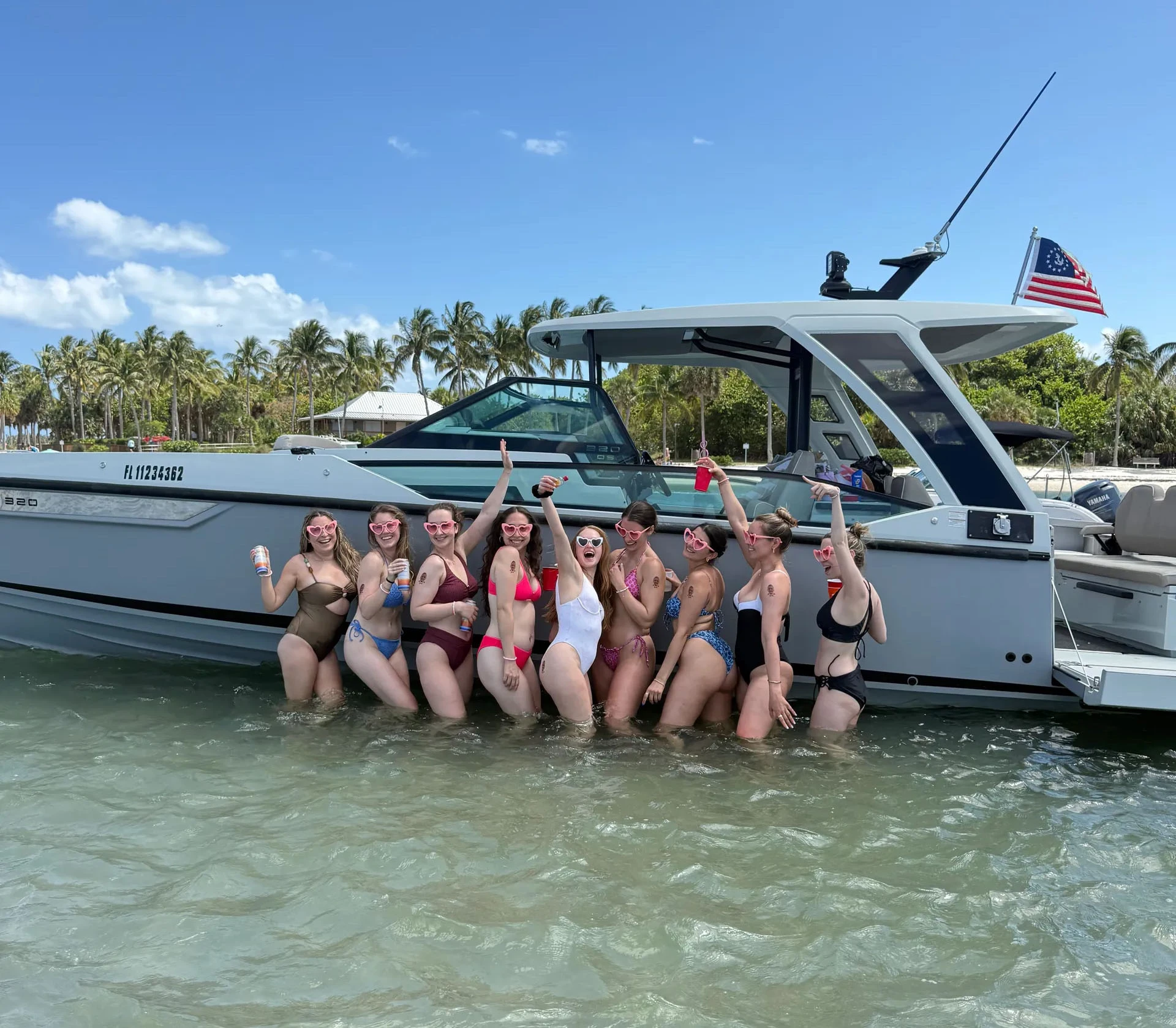 Birds eye of Saxdor boat rentals Florida Riviera Beach Florida  SAXDOR 320 HOPPER 2023 35 