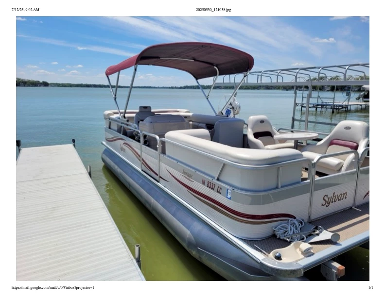  boat rentals Indiana CEDAR LAKE Indiana  Sylvan 822 Crusier 2004 22 
