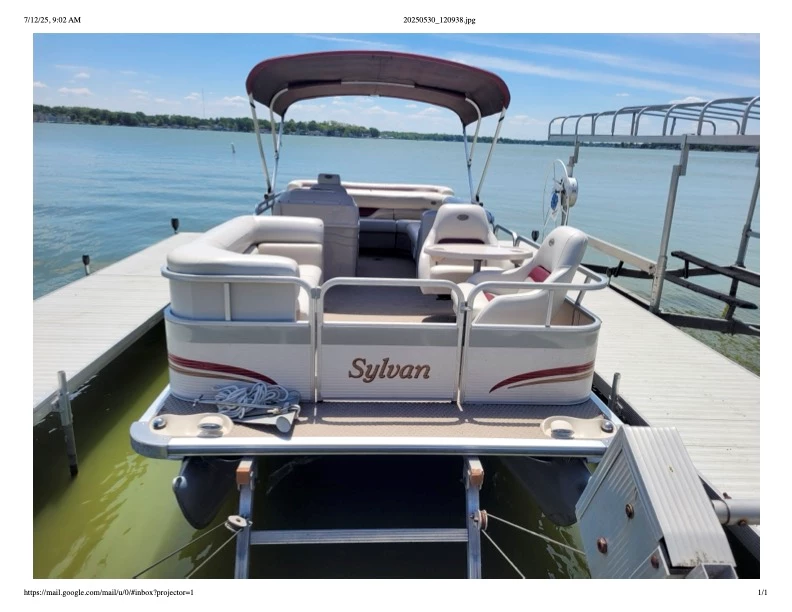  boat rentals Indiana CEDAR LAKE Indiana  Sylvan 822 Crusier 2004 22 