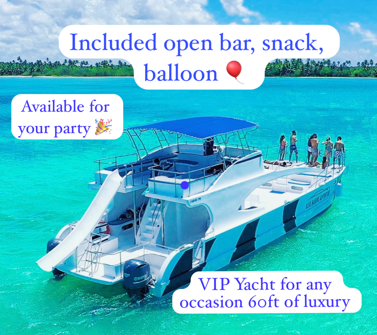 VIP CRUISE PARTY boat rentals La Altagracia PUNTA CANA La Altagracia  catamaran 205 luxury 2025 65 
