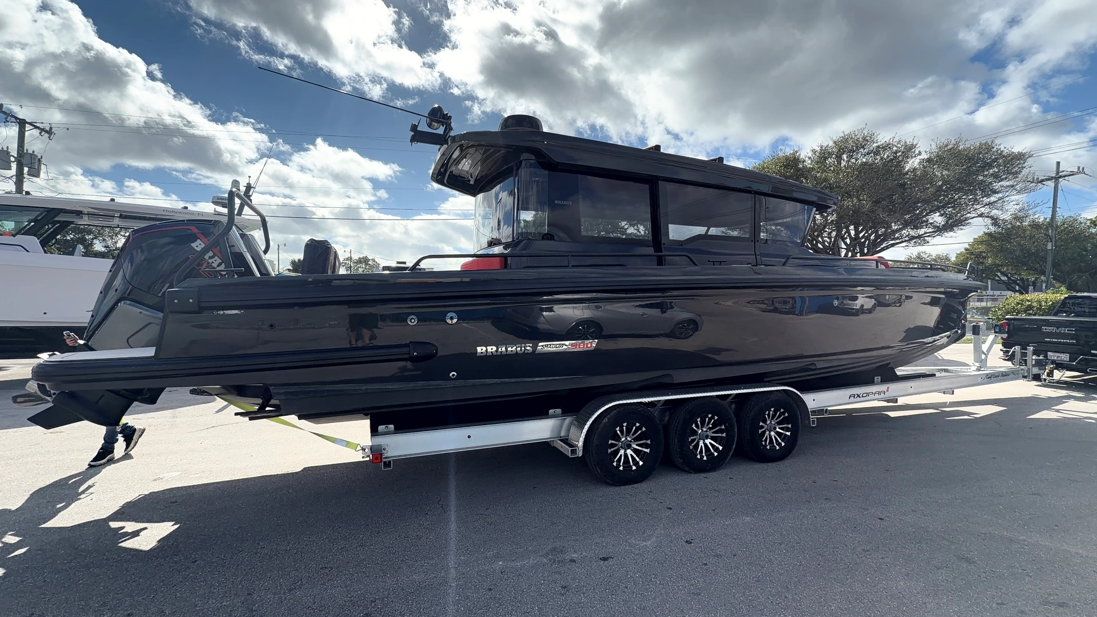 Picture of the boat on the Trailer boat rentals Florida Boyne City Florida  BRABUS Shadow 900 XC Cross Cabin Black Ops Signature Edit 2021 37 